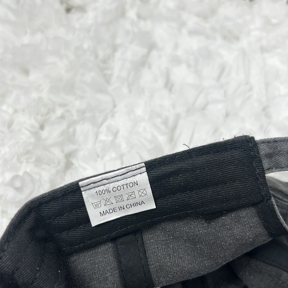 Hunting Beach California Washed Hat Unisex Embroidery Buckle Closure Black - Picture 8 of 9